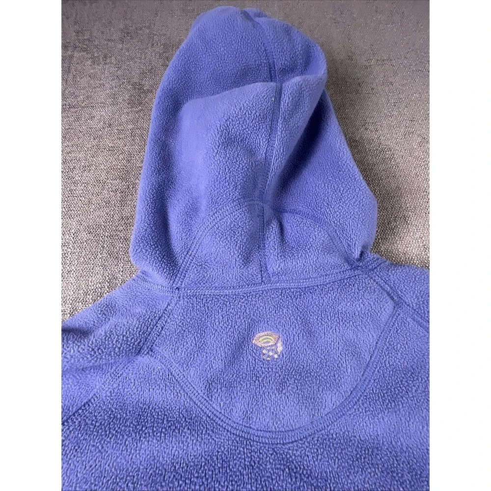 Mountain Hardware Fleece Jacket Women's L Deep Pile‎ Sherpa Cuffs Lining Blue
